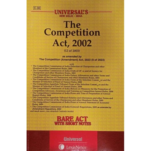 Universal's The Competition Act, 2002 Bare Act 2023 | LexisNexis
